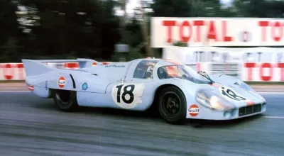 Marsh Models MM363B18 Porsche 917LH #18 Gulf 'Rodriguez – Oliver' DNF Le Mans 1971
