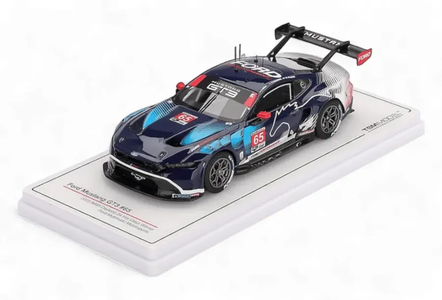TSM Model TSM430863 Ford Mustang GT3 #65 Ford Multimatic Motorsports 'Christopher Mies - Dennis Olsen - Frédéric Vervisch' – 16th Place Overall, 1st in GTD Pro Class, 24 Hours of Daytona 2025