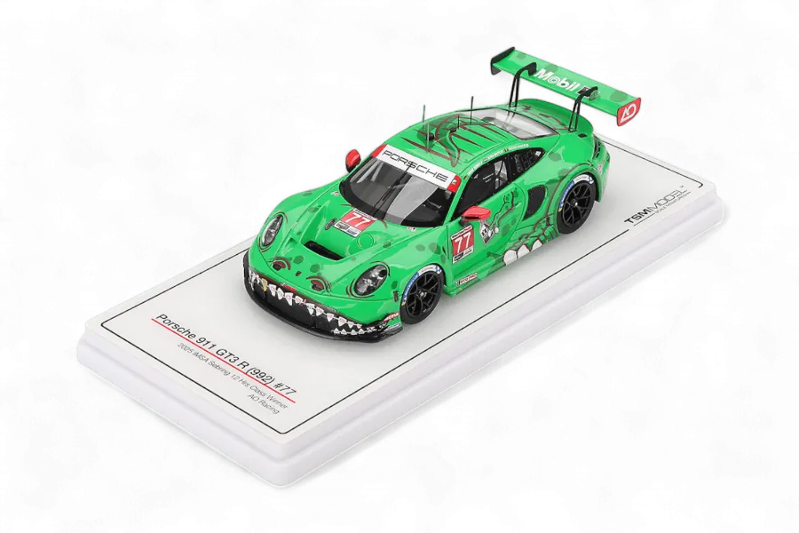 TSM Model TSM430883 Porsche 911 GT3 R (992) #77 AO Racing 'Laurin Heinrich - Klaus Bachler - Alessio Picariello' – GTD Pro Class Winner, 12 Hours of Sebring 2025